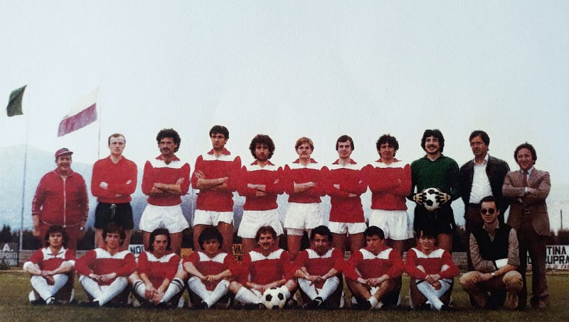Il Fabriano Calcio 1980/81: Simoncelli è il quarto da destra seduto